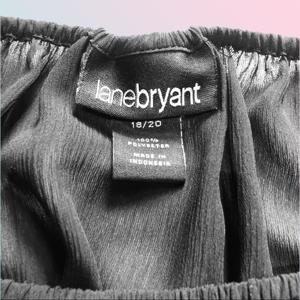 Lane Bryant Sheer Peasant Top - Picture 4 of 4